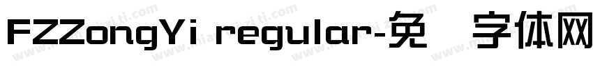 FZZongYi regular字体转换
